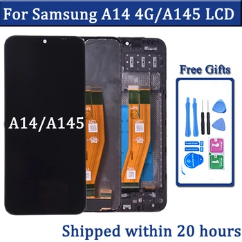 Samsung A14 LCD A145F A145F/DSN A145M A145M/DS LCD Ekraan Puutetundlik Digitizer Assamblee Samsung LCD A145