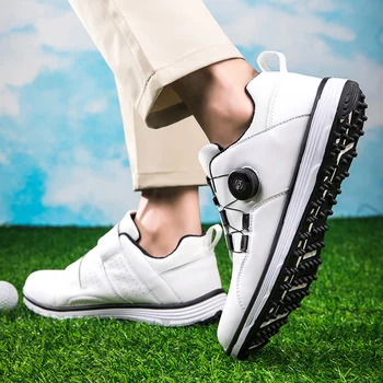 Uus Koolitus Golf Kingad Meeste Luksuslik Golf Kannab Meeste Suured Suurused 36-47 Kõndides Kingad Anti Slip Sportlikud Tossud