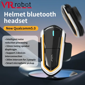 VR robot Mootorratta Bluetooth Kiiver Intercom Peakomplekt 2 Rider Traadita Moto Communicator Kõlar Müra Vähendamise Sisetelefoni