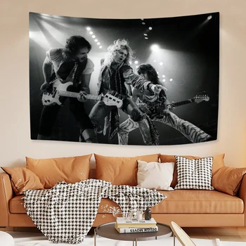 Rock Muusika Bänd Tapestry Van Halens Kodu Kaunistamiseks Seina Riputamise Magamistuba Ühiselamu Taust Riie Pool Taustaks Kontsert Decor
