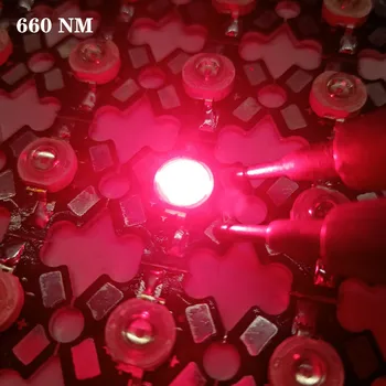 1w, 3w Sügav Punane 660nm 620nm EPILEDS LED Lamp Osa Diood Taime Kasvab Koos 20mm Star