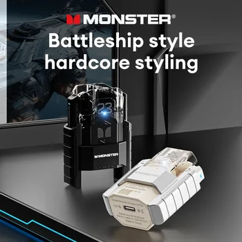 Monster XKT23 TWS Traadita Bluetooth-5.4 Kõrvaklapid HIFI Stereo HD Hääl Robot Disain Kõrvaklapid Dual Scene Mode Earbuds