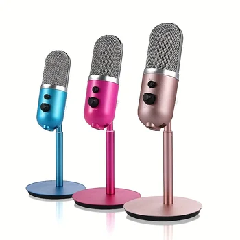 1tk Tsingi Sulamist Teleskoopsilindrit Seista Mikrofon Traadiga Ühendus Karaoke Kõlar Võimendi Mikser Streaming, Taskuhääling