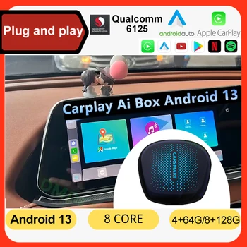 CarPlay Ai Kast Pluss Android 13 Netflix YouTube ' i Juhtmeta Android Auto & CarPlay QCM6115 662 Jaoks VW Audi Fiat ja Kia Toyota 8+128G
