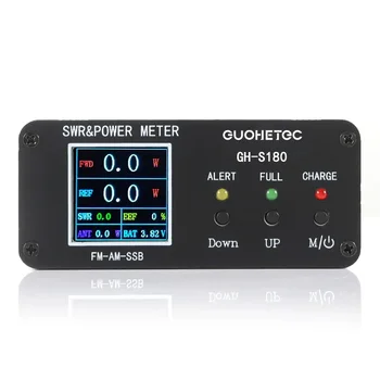 GUOOHETE GH-S180 120W SWR Võimsus Seistes Laine Meeter Kõrge positsioon Laine Alarm Funktsioon 240 * 240 Värviline HD Ekraan FM-AM-SSB