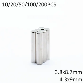 3.8x8.7mm Ndfeb Baar Haruldaste Muldmetallide Magnet Alalise Neodüüm Magnet Materjalid 4.3mmx9mm Kõrge Strengh Võimsad Neodüüm Magnetid