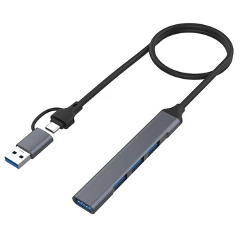 4 USB 2.0/USB 3.0 HUB Docking Adapter 5Gbps kiire Edastamise Multi-Port USB-Jaoturi Expander Osad PC Arvuti