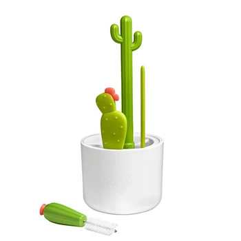 Cactus Pudel Pintsliga, Õled Pintsel, Multifunktsionaalne Puhastus Harja Komplekt, Täielik Nurga Puhastamine Lihtne Kasutada 24X9.5Cm