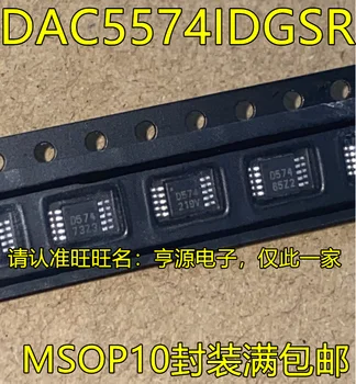 5tk originaal uus DAC5574 DAC5574IDGSR D574 MSOP10 pin-analog-to-digital converter kiip