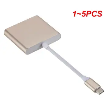 1~5TK 3-in-1 Adapter Cable Type-C-Type-C/HDMI-ühilduvate/USB-3.1 Kasutajaliides 4K Alumiinium Multimedia Converter Kaabel
