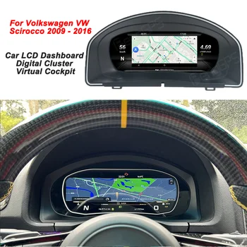 Volkswagen VW Scirocco 2009 - 2016 Auto LCD Dashboard Mängija, Digitaalne Klastri Virtuaalne Kabiini Vahend Kiiruse Ühik