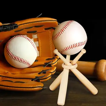 Mini Baseball Bat Bracket Pesapalli Omanik Pesapalli Seista Suveniiride Uus Golf Puidust Palli Ekraan Tennis Toetada Palli Omanik
