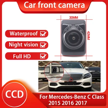 AHD Full HD CCD Öise Nägemise 1280P*720P Fisheye Objektiivi Ees Vaata Edasi Logo Kaamera Mercedes Benz C-Klassi 2015 2016 2017 Auto
