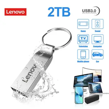 Lenovo 2TB USB Flash Drive Mini U Disk Metallist 1TB Pen Drive 128GB 256GB 512 GB Loominguline Ettevõtete Kingitus Storage USB Mälu