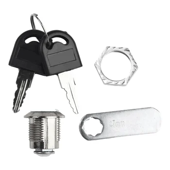 Cam Lock Security Lock 16-30mm Cam Lock Ukse Posti Kasti Mööbel Kappi 2 Võti Puidust, Metallist Postkastid Mööbel