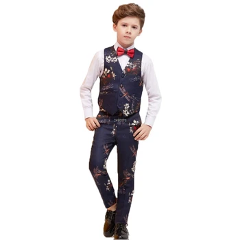 Poisid Pulma-Ülikond Kids Särk+Vest+Püksid+Lips 4tk Riiete Komplekt Härrasmees Laste Päev Kooli Koori Tulemuslikkuse Kostüüm