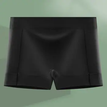 Aluspesu Naistele, Ice Siid Õmblusteta Ohutuse Aluspüksid (Solid Color Keskel tõuseb Õhuke Läbilöök lühikesed Püksid Kangast Ohutuse Aluspesu Püksid