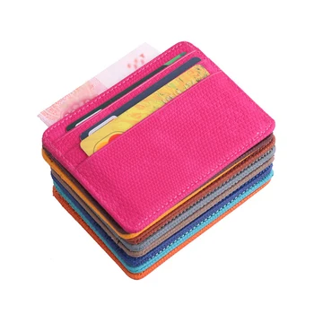 1tk PU Nahk ID-Kaardi Omanik Candy Värvi Panga Krediitkaardi Kast Multi Slim Pesa Kaardi Puhul Rahakoti Naised Mehed visiitkaart Kate