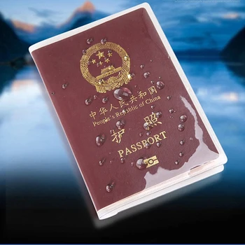 1tk Läbipaistev Passi Kate Veekindel Dokumendi Kotid Reisides Pass Kaitsev Ümbris