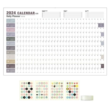 Kalender 2024 Kuu Kalender, Pere Planeerija Paks Igakuine Seinakalender Parima Kvaliteediga