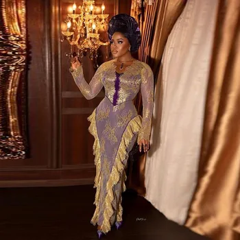 Saudi Araabia Pits Tanssiaiset Kleidid Pikkade Varrukatega Mantel Aafrika Naised Õhtul Hommikumantlid Põranda Pikkus Ametlik Pool Kleit Pulm Vestidos