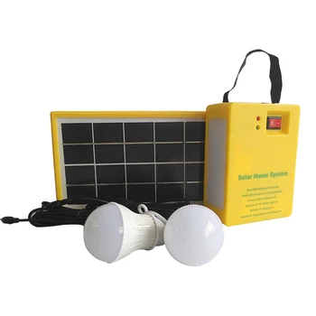 3.5 W Päikese Paneeli Valgus 2 Pirn Kit päikesesüsteemi Energiasäästu Päikese Valgus Väljas Sise-Laetav LED Valgus