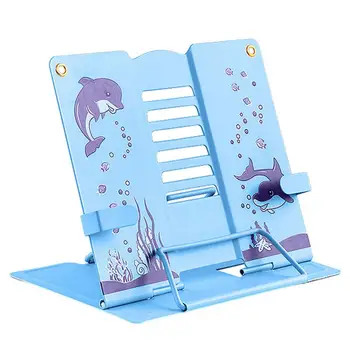 Lugemine Raamatu Seista Raamat Seista Clip Reguleeritav Cartoon Dolphin Raamat Seista Lapsed Täiskasvanud mitmeotstarbeline Kokkupandav Raamatuid
