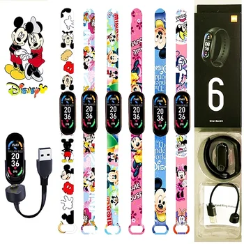 Disney Mickey Õmblema Smart Watch Sport Elektroonilise Südame Löögisageduse Rõhk Vere Pedometer Laetav Muusika Magada Järelevalve Mänguasjad