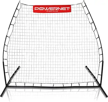 Rebounder Koolitus Net jaoks Jalgpalli, Lakrossi, Pesapall, Softball | Kaldu Multi-Sport Tagasilöögi Pitchback Net | Portable Dual Pract