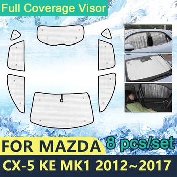 Täielikult Katta Päikesevarjud Jaoks Mazda CX-5 KE MK1 2012 2013 2014 2015 2016 2017 Autode Esiklaasid Tarvikud Visiir päikesekaitse Pool