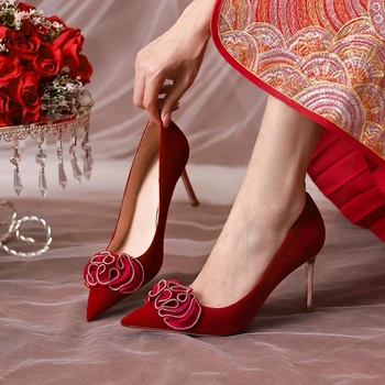 Uued Pikad Varba Stiletto Rhinestone Kaunistatud Elegantsed Naiste Kingad Seksikas Mood Pulm Bankett Pool Kõrged Kontsad Zapatos Mujer