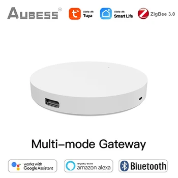 Tuya Zigbee 3.0 Bluetooth Gateway HUB Traadita Smart Home Silla Smart Elu App Töötab ZigBee Anduri Kaudu Alexa Google Kodu