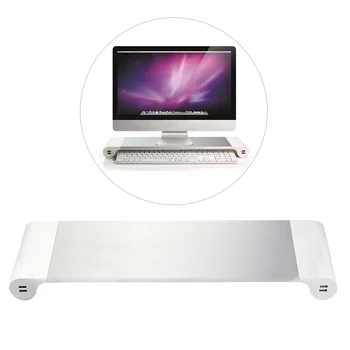 4 USB-Riiul Sulgudes Ekraani Ärkaja Alumiinium Arvuti Desktop Monitor Stand
