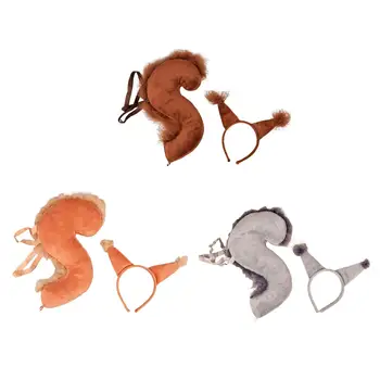 Looma Saba Kostüüm Hairband Orav, Kõrvad, Juuksed Hoop Peapaela Tulemuslikkuse