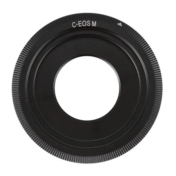 Must C-Mount Cine Filmi Objektiiviga Canon EOS M M2 M3 Kaamera Objektiivi Adapter Rõngas CCTV Lens C-EOS M