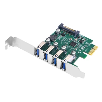 1 Töö PCIE 1X, Et USB3.2 Expansion Card PCI-E 1X 4X 16X Töötleja Lisada Üks Kaardid 5Gbps Roheline