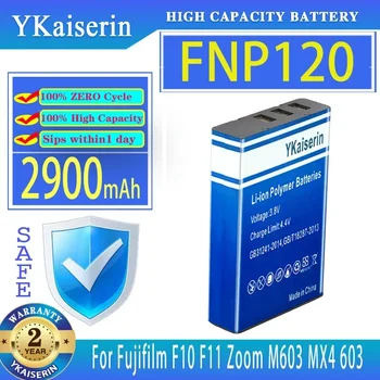 YKaiserin Aku FNP120 (M603) 2900mAh Jaoks Fujifilm FinePix F10 F11 Zoom M603 MX4 603 Bateria