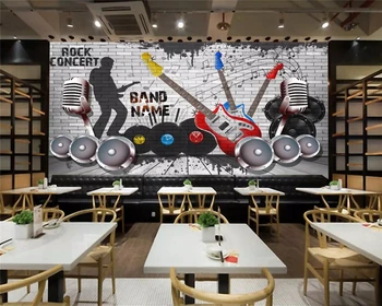 beibehang de papel parede mood Kohandatud taustpildi muusika teema restoran naine ankur müüri taustal seina paberid home decor
