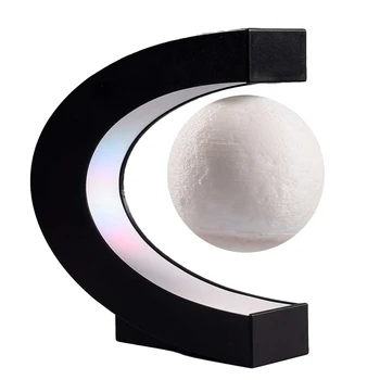 Magnetic Levitation Ujuvad Moon Värvi muuta LED Pöörleva Kuule Home Office Decor Laual Vidin Sünnipäeva Kingitus Meestele, Lastele