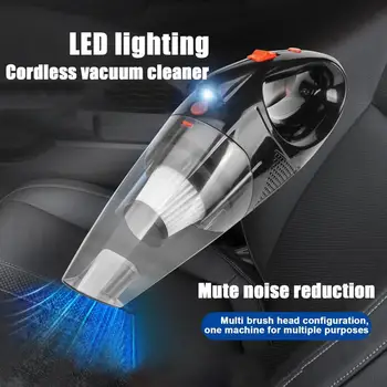 Mini Tolmuimeja Juhtmega Kantav Handheld Vacuum Auto puhastusvahendid High Power LED Valgustus Sigaret Juhtmega Auto Vaakum 120W