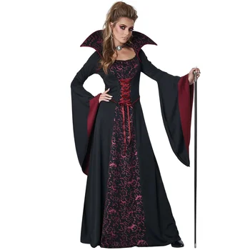 M-XL Deemon Kohus Kuninganna Vampiir, Nõid Cosplay Kostüüm Halloween