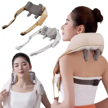 Elektri-Kaela Massaaž, Kaela Ja Abaosa Massager Koos Kudede Sügav Massaaž Elektrilised Padi Rahustav Sõtkumiseks Soojuse 3D F7O7