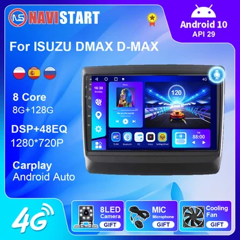 NAVISTART Android 10 Auto 4G WIFI, BT Raadio Navigatsiooni GPS ISUZU DMAX D-MAX 2020+ Multimeedia Mängija, Raadio 2 Din Carplay Nr DVD