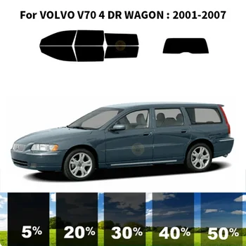 Precut nanoceramics auto UV Aknas Tint Kit Auto Akna Film VOLVO V70 4 DR VAGUNI 2001-2007