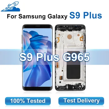 Kõrge Kvaliteediga TFT Samsung Galaxy S9 Plus G965 LCD Ekraan Koos Raami Samsung Galaxy S9+ SM-G965F G965F/DS Puutetundlik Ekraan