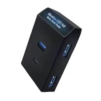 Multiport kindalaegas USB Hub Muusika Kuulamine Plug and Play Kaasaskantav Mini USB