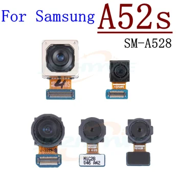 Originaal Tagumine Kaamera Samsung Galaxy A52s 5G A528 Selfie Tagasi Ees Tagumiku Ees Väike Kaamera Moodul Flex Varuosad