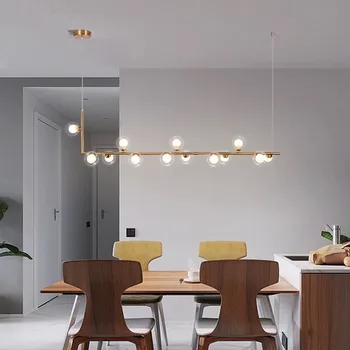 Põhjamaade restoran lühter kerge luksus magic bean teenindusbüroo uus kaasaegne minimalistlik baari leti söögituba lamp