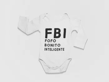 Smart armas FBI fofo beebi Keha. Naljakas kujunduse beebidele. 100% puuvill. Pikad varrukad või lühikesed varrukad
