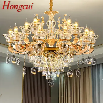 Hongcui Kaasaegse Lühtrid Lamp Kuld Luxury Crystal LED Küünal Ripats Valgustid Kodu-elutuba Magamistuba